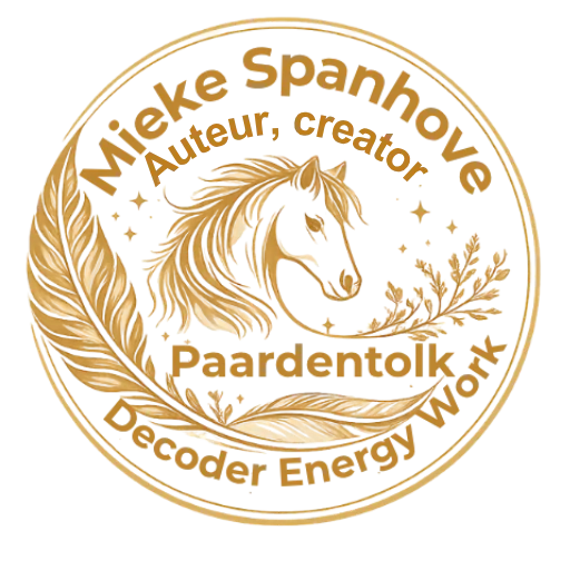 Zegel met het logo van Mieke Spanhove